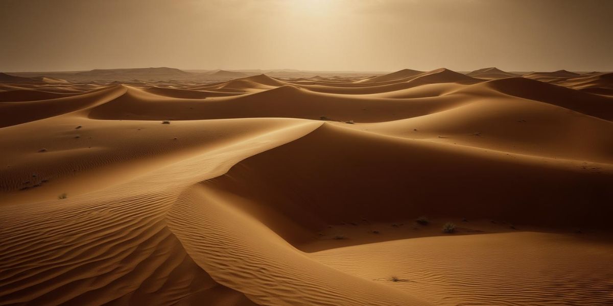 Which desert, averaging about 86°F, is the largest non-polar desert on Earth