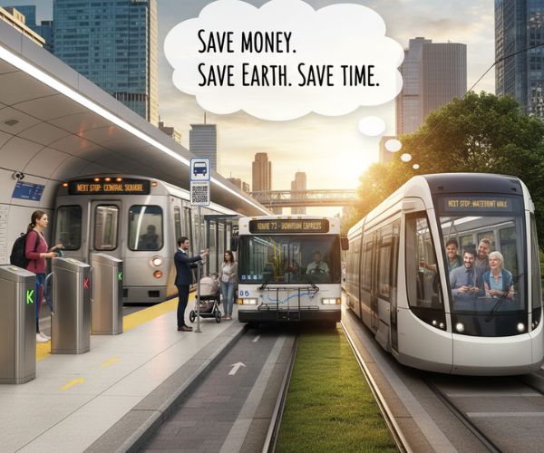 Using public transportation