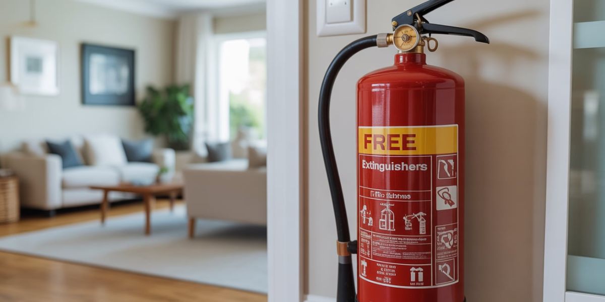 What are the best locations in a home to place fire extinguishers