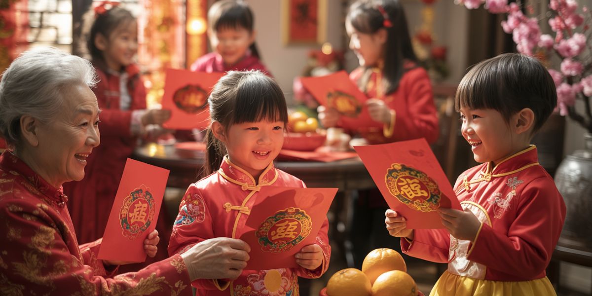 What do children traditionally receive as a gift during Chinese New Year