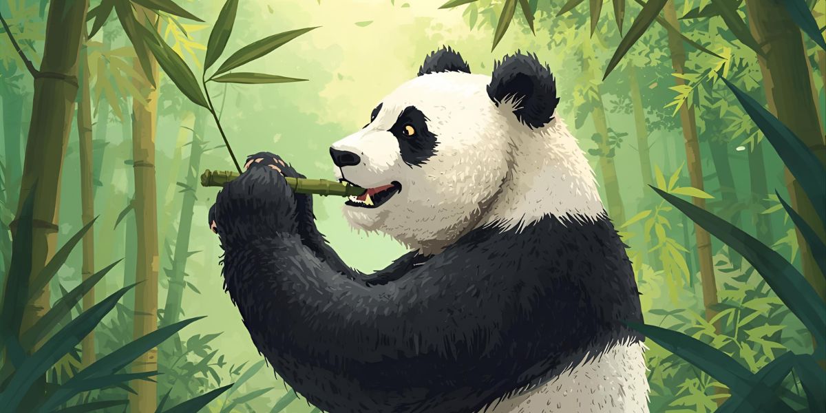 What do giant pandas primarily eat