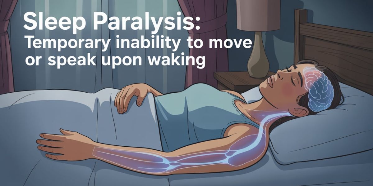 What do you call the temporary inability to move or speak upon waking up