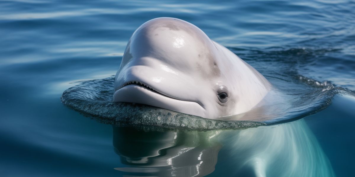 What is the name of the bulging forehead found on a beluga whale