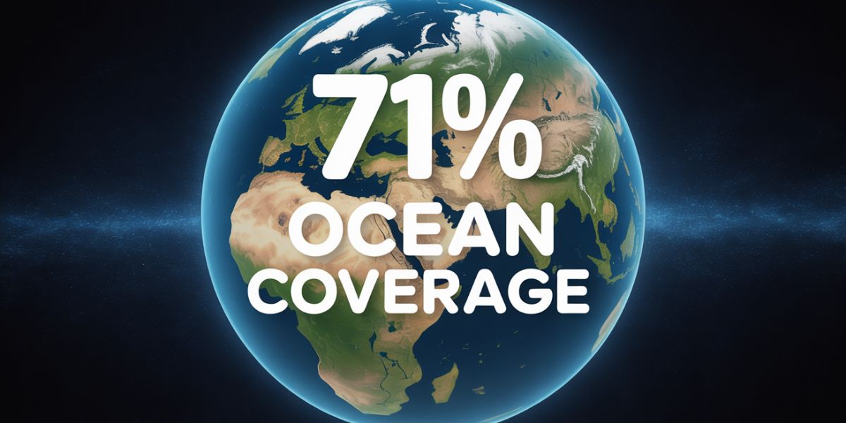 What portion of Earth’s surface is covered by the oceans