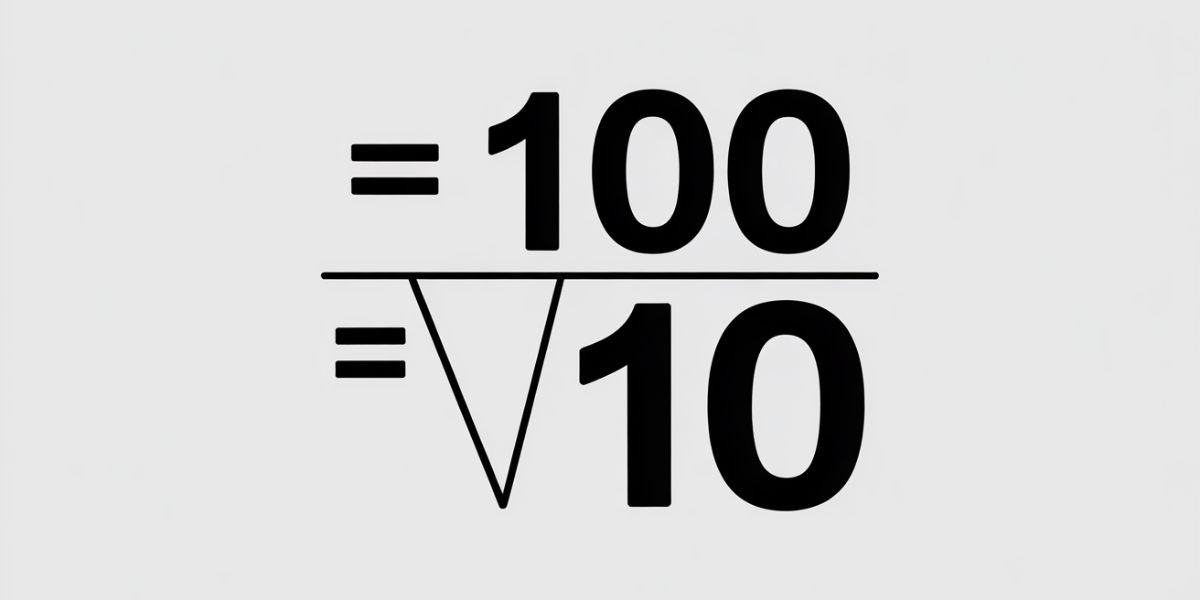 What's the square root of 100