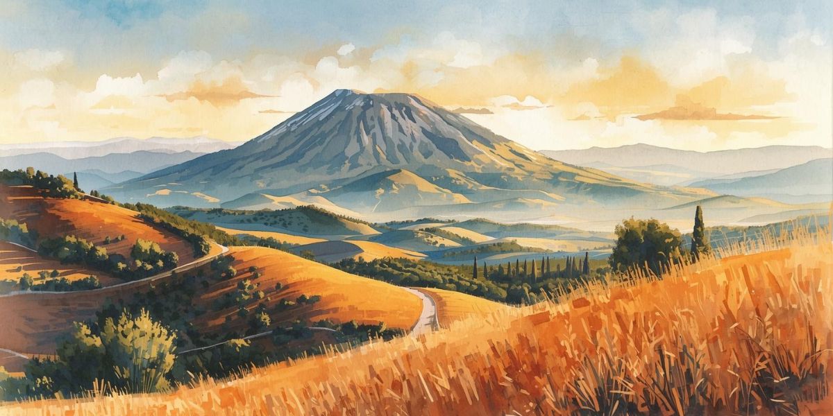 Where in the world would you be if you were capturing a photo of Mount Vesuvius