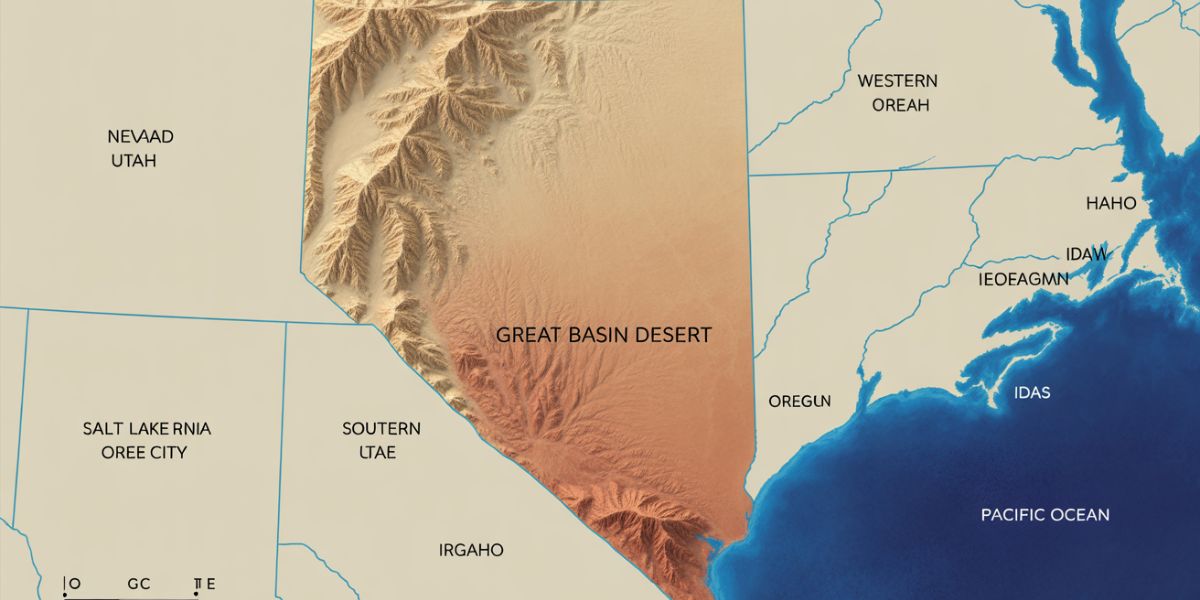 Where is the Great Basin Desert located geographically