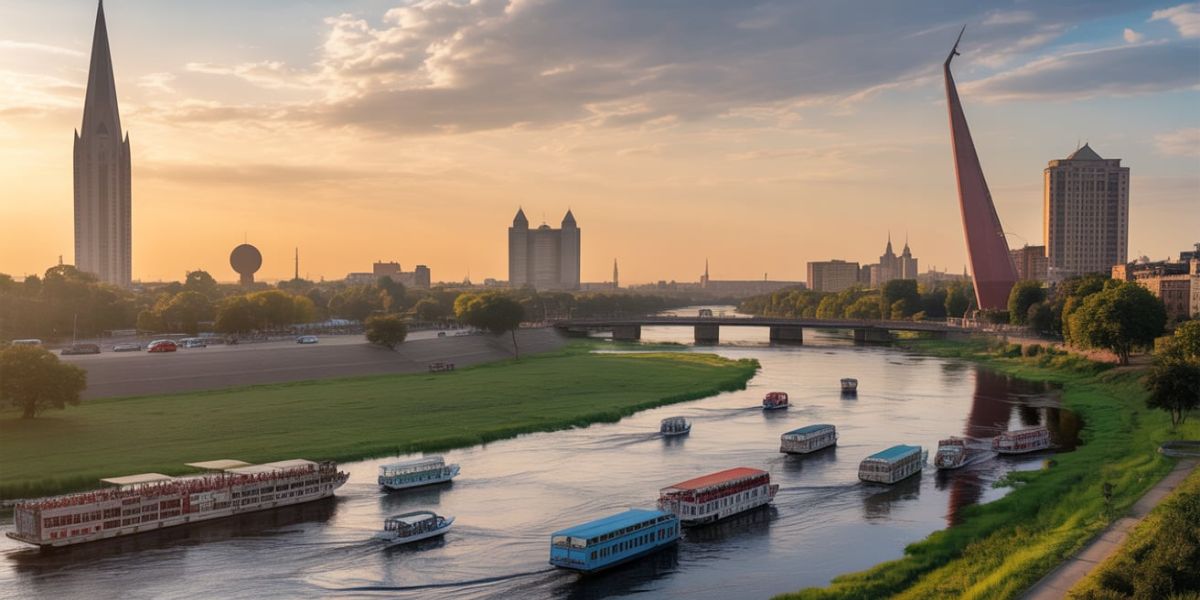 Which African capital city is located along the Blue Nile River