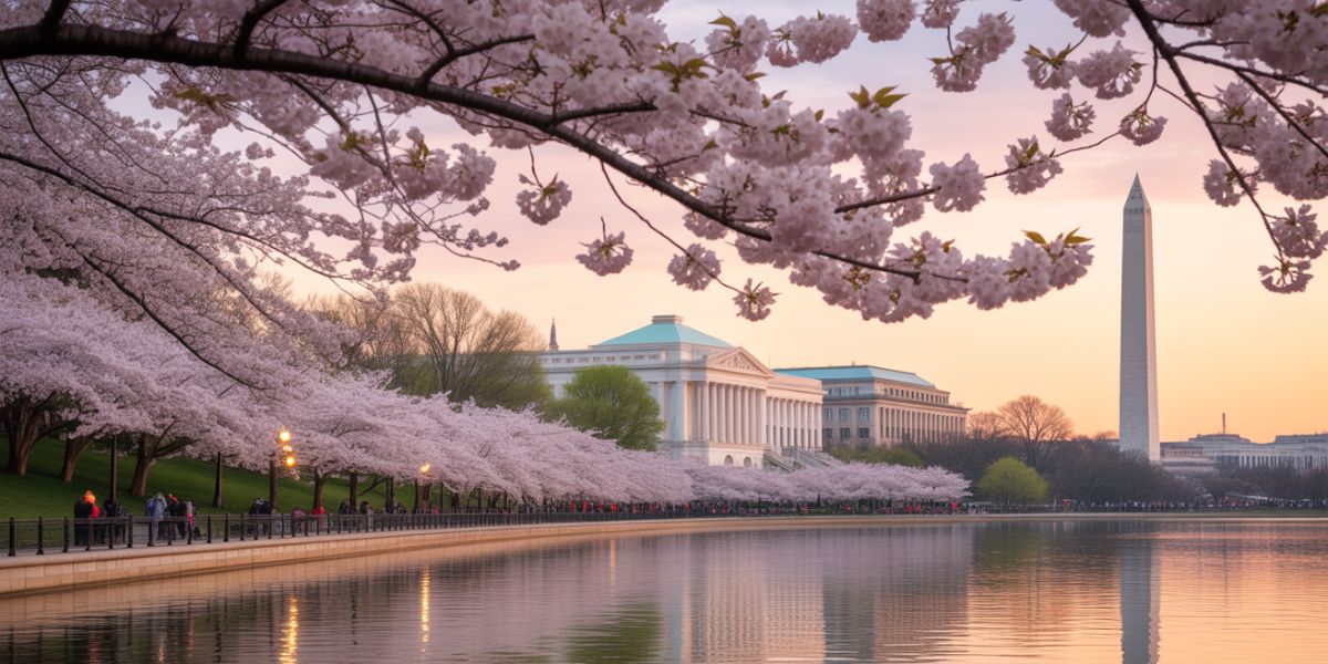 Which U.S. city offers this view in the spring