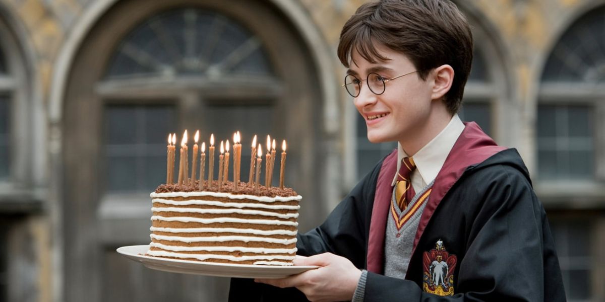 Which character gave Harry Potter his first-ever birthday cake