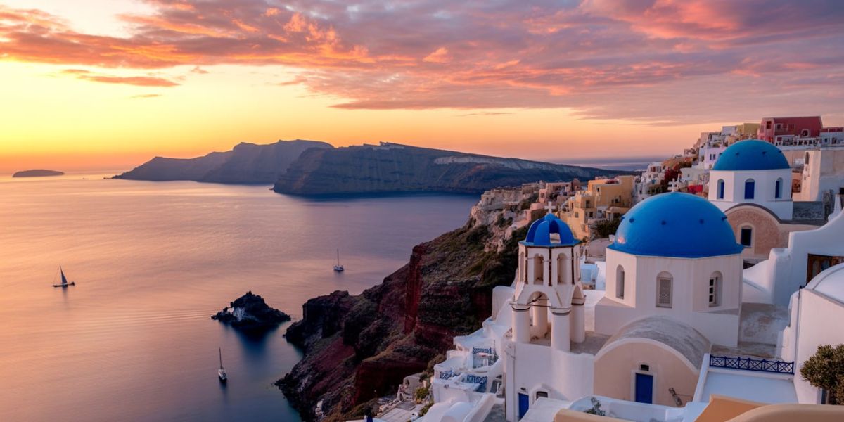 Which city, famous for its vibrant sunsets, is illuminated by this view