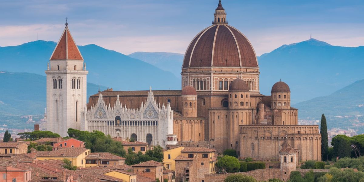Which city lies along the coast, framed by towering skyscrapers and nearby mountains