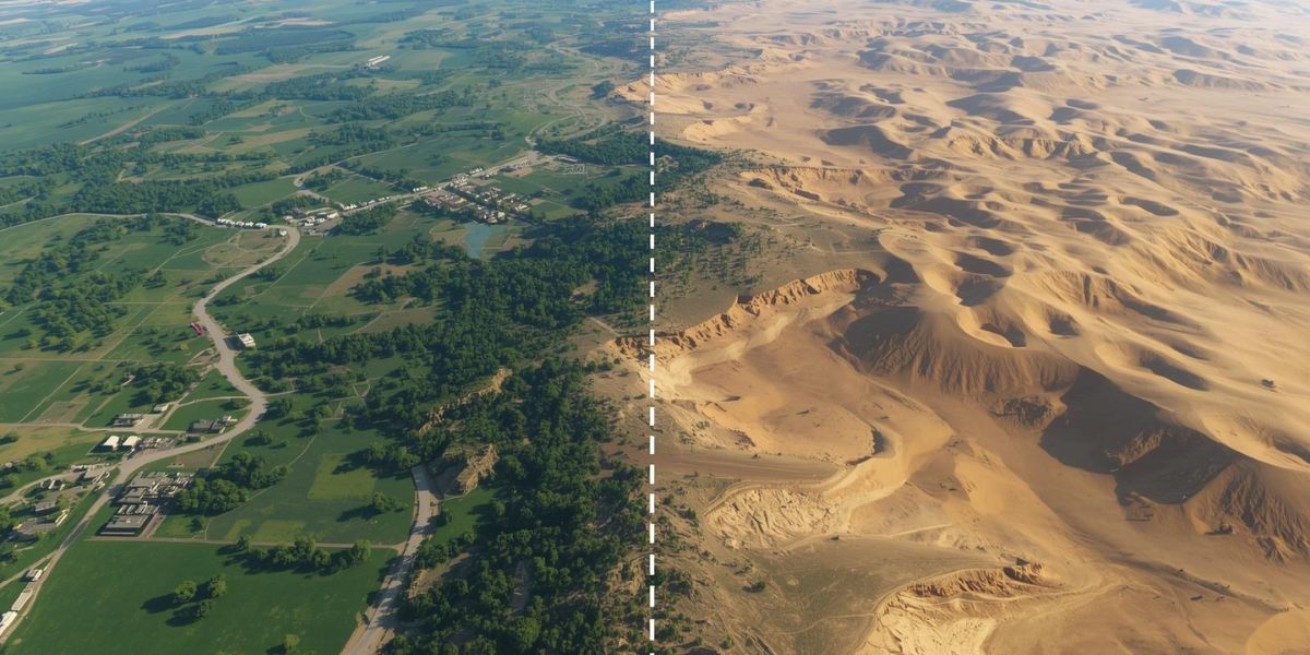 Which country has a greater land area