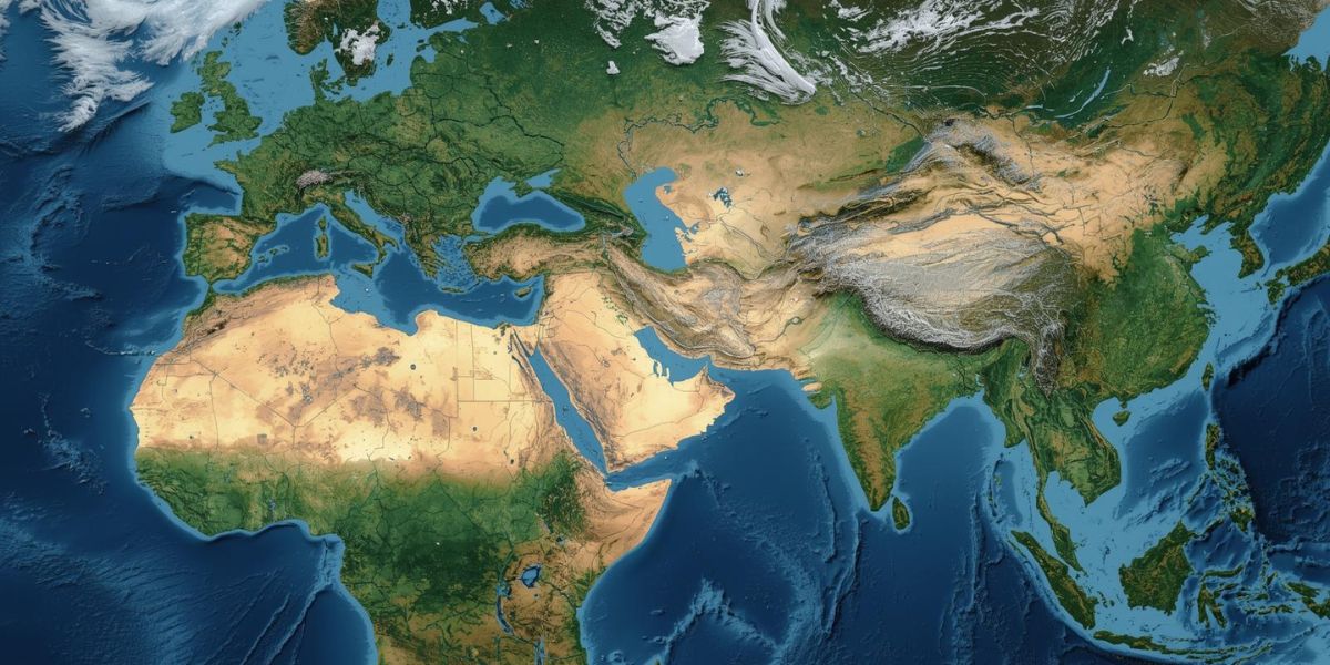 Which country has a larger land area