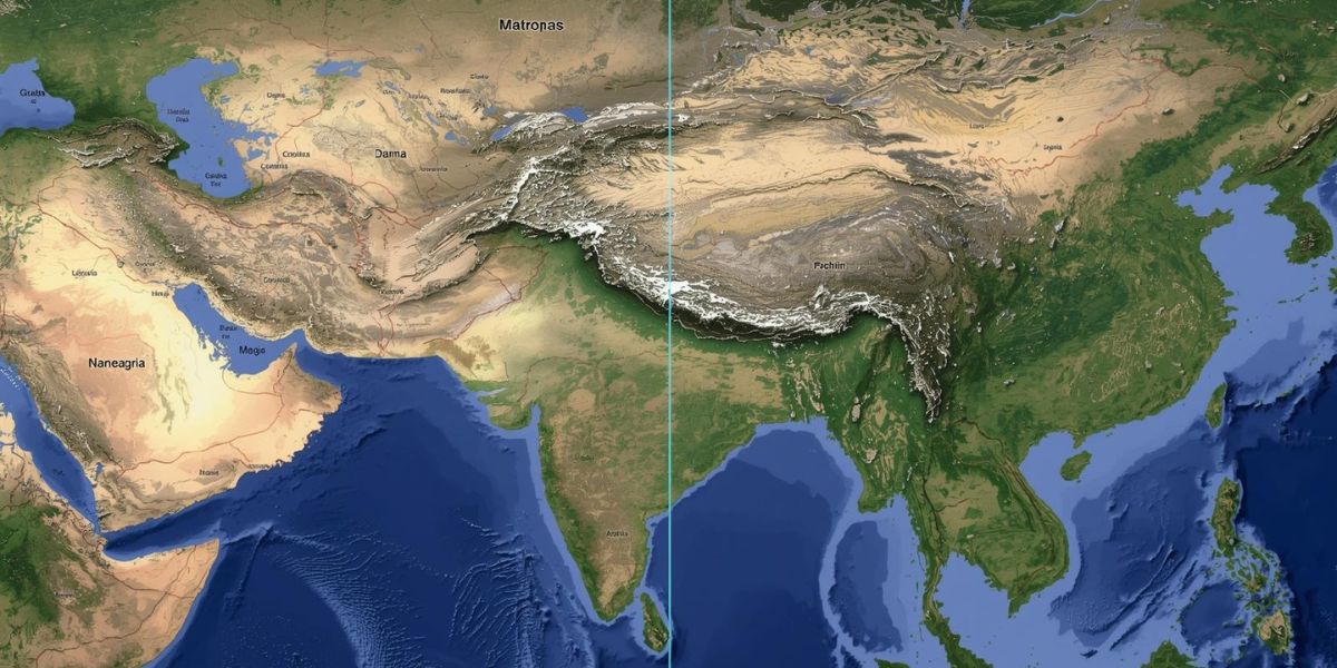 Which country has a larger land area