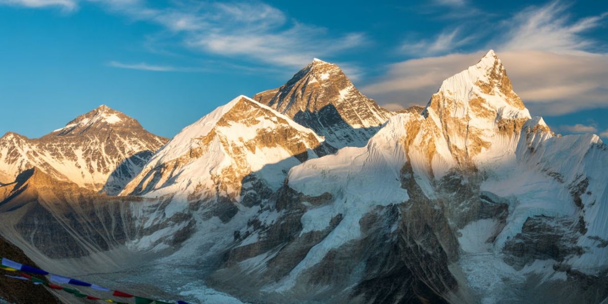 Which mountain range, home to the world’s tallest peak, is the highest in the world