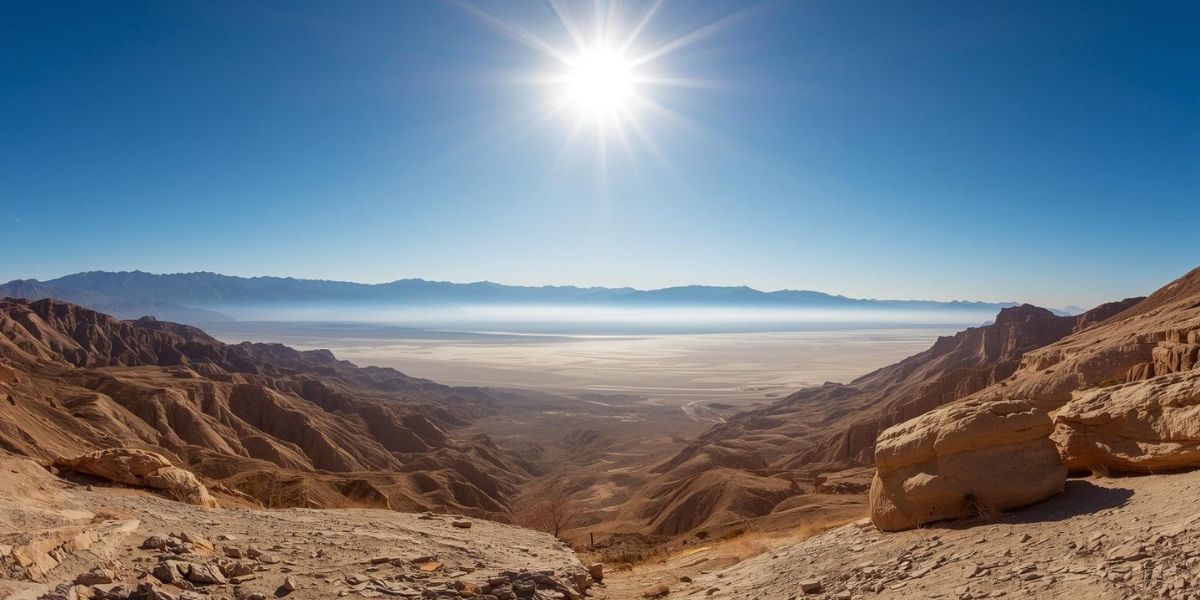 Which national park in the United States has recorded the highest air temperature on Earth