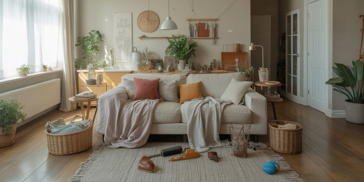 Which part of the home can become extremely dangerous when items are left scattered on it