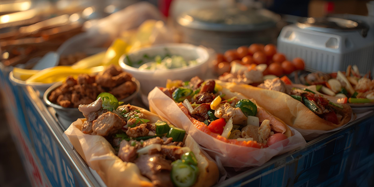 Which popular Vietnamese breakfast consists of a warm baguette filled with a variety of meats and vegetables