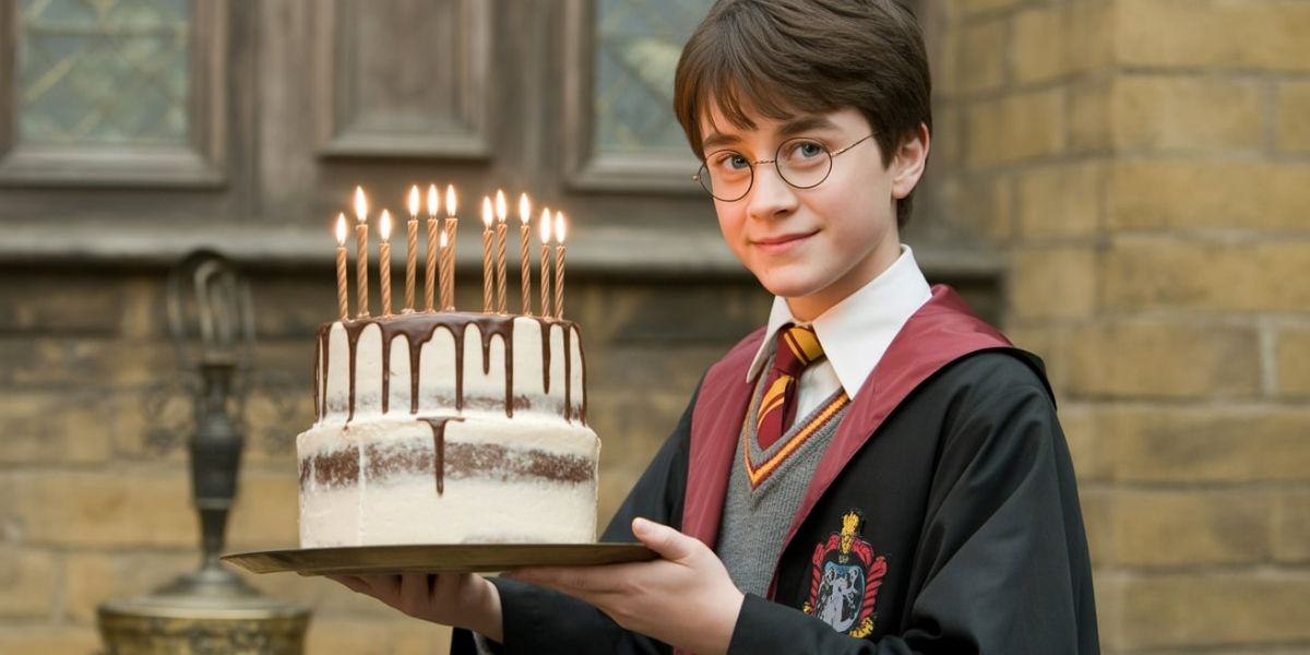 Who gave Harry Potter his first birthday cake