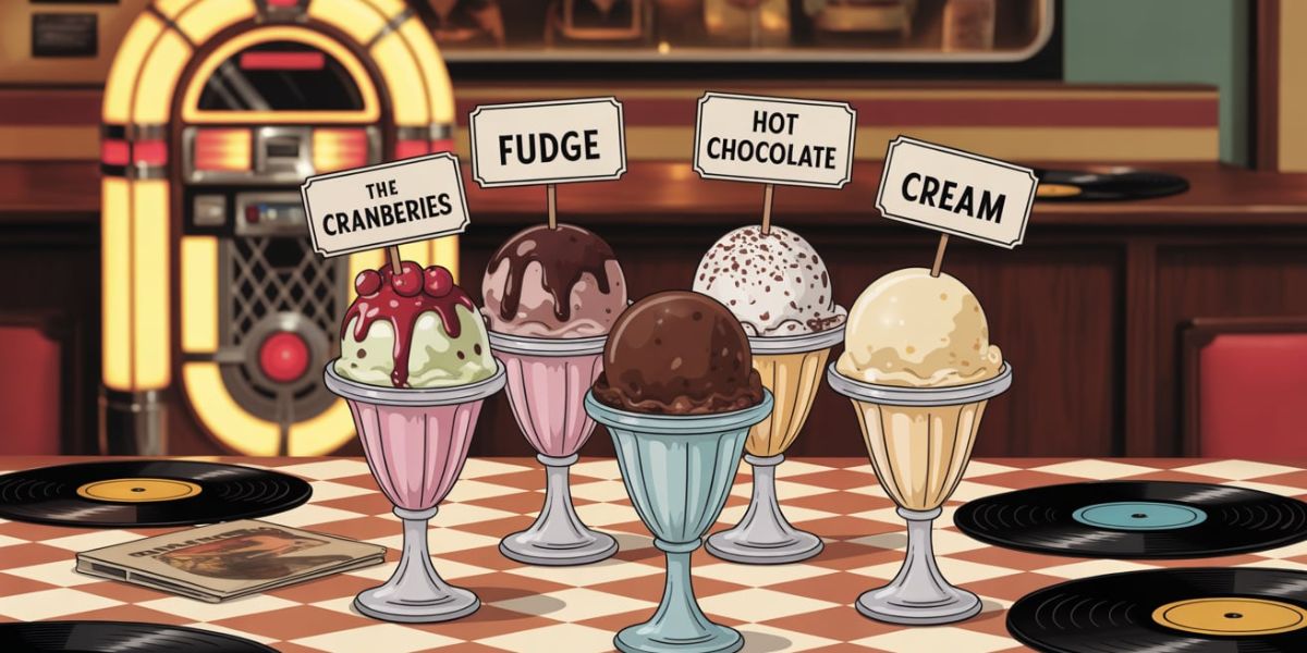 All of these could be delicious ice cream toppings—think tart cranberries, rich fudge, hot chocolate, or smooth cream—but they’re also names of musical bands. Which one scored hits with ‘I Feel Free’ and ‘Sunshine of Your Love’