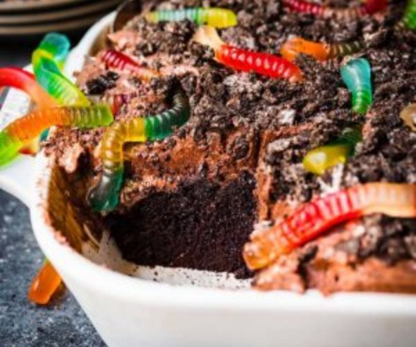 Gummy Worm Dirt Cake