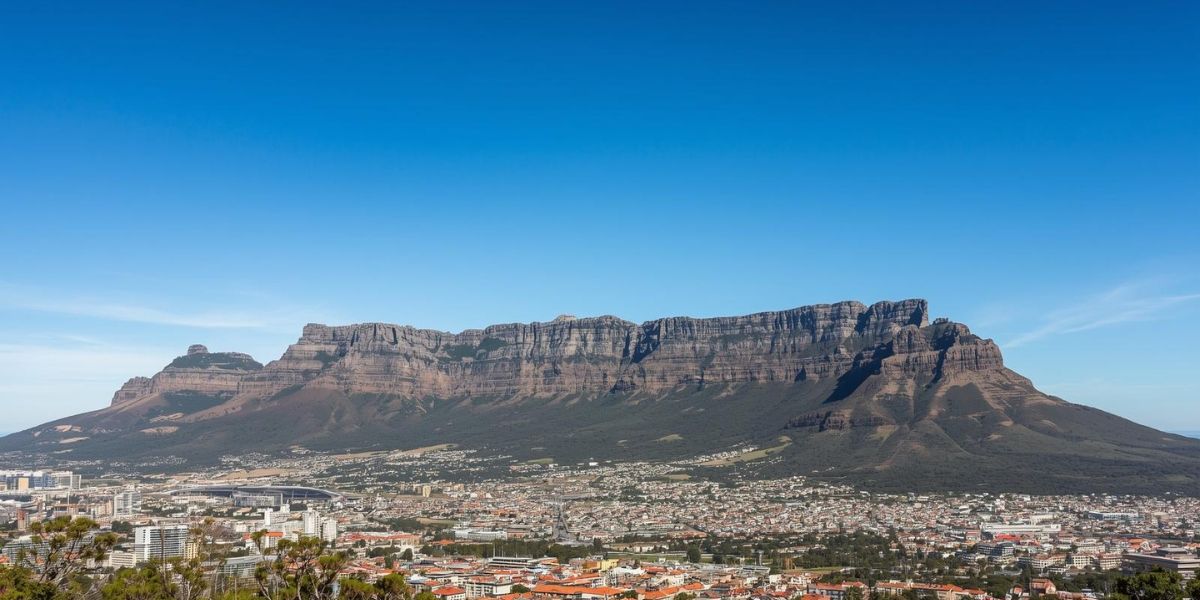 Table Mountain, known for its flat top and stunning panoramic views of the city beneath, is located in which country