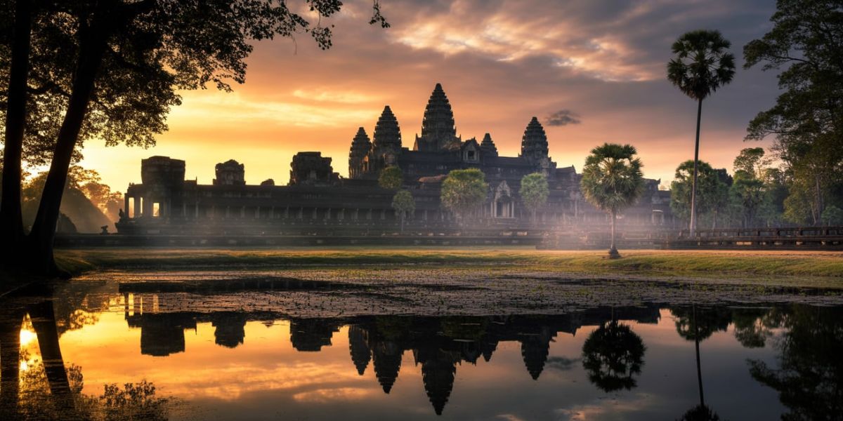 Which city starting with 'S' is home to the historic Angkor Wat