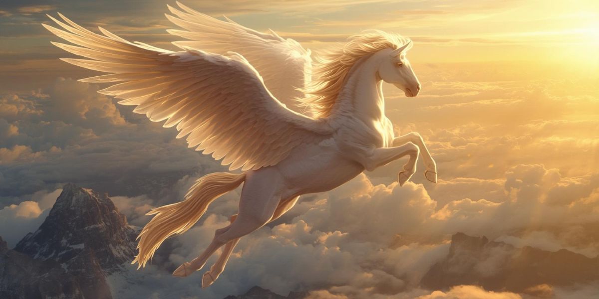 Which mythology features the winged horse Pegasus