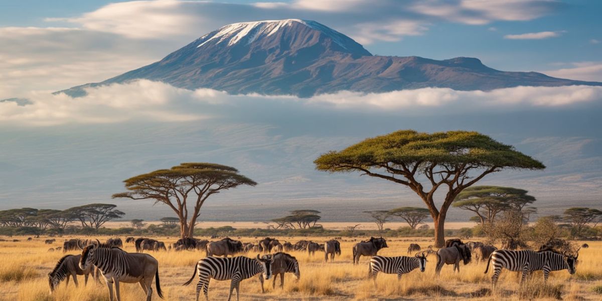 In which country are both Serengeti National Park and Mount Kilimanjaro located